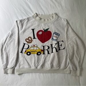 Parke Gray Sweatshirt with New York Graphic